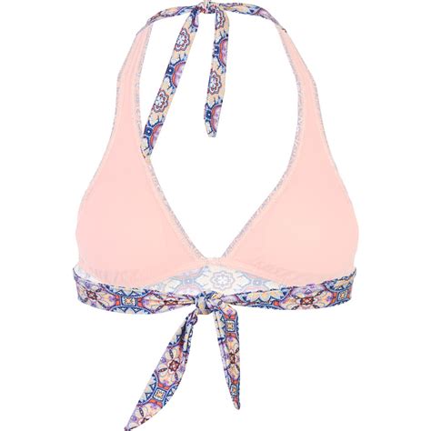 O Neill Seaside Halter Bikini Top Women S Clothing