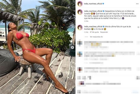 India Martínez luce cuerpazo en varias fotos en bikini Famosos EL MUNDO