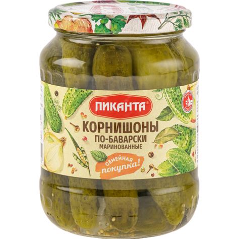 Корнишоны маринованные «Пиканта» по-баварски, 700 г купить в Минске ...