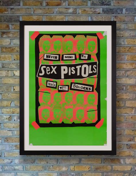 Sex Pistols Original Vintage Promotional Poster By Jamie Reid American 1977 At 1stdibs