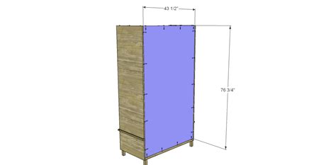 Free DIY Woodworking Plans to Build a Large Armoire