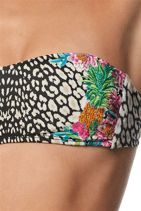 SAFARI EMBROIDERED BANDEAU BIKINI PILYQ Rio Bum