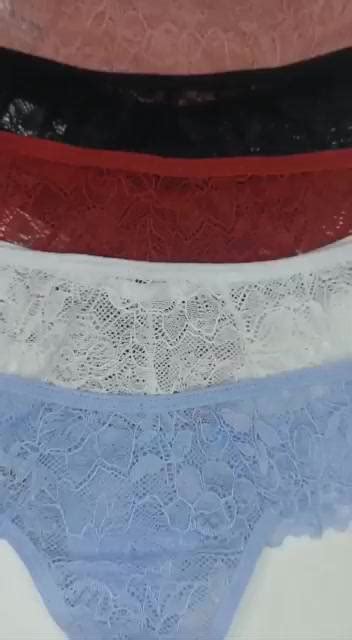 Kit Calcinhas Fio Dental De Renda Virginia Para Revenda De Lingerie E Moda Intima Na