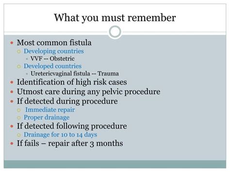 Genital Tract Fistula PPT