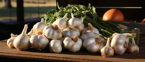 Premium Photo | Closeup of garlic bulbs