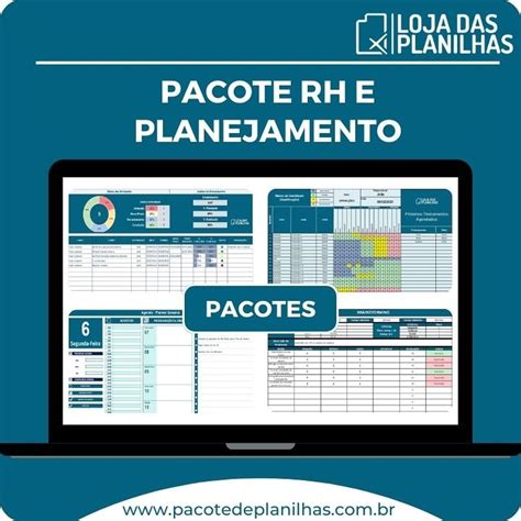 Pacote de Planilhas para RH e Planejamento em Excel