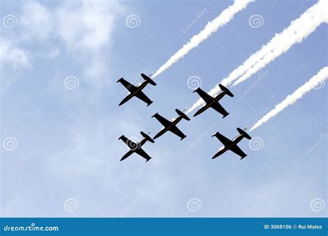 Aircrafts formation stock photo. Image of dangerous, formation - 3068106