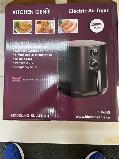 Air Fryer ( Electric) 5 Litre - Kitchen Genie | Branded Housewares