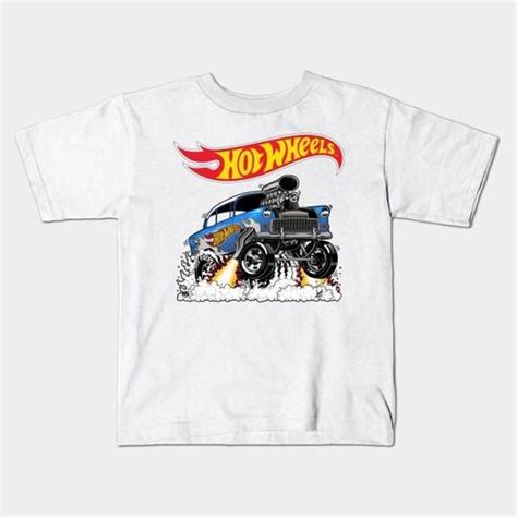 Camiseta Infantil Unissex Hot Wheels Chevy Belair Camisetas Camisas Personalizadas Camiseta