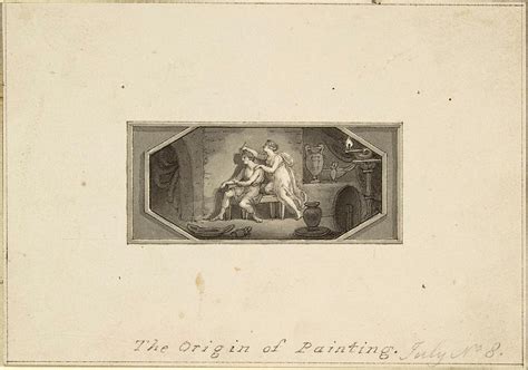 The Origin Of Painting Drawing By Edward Francis Burney Fine Art America