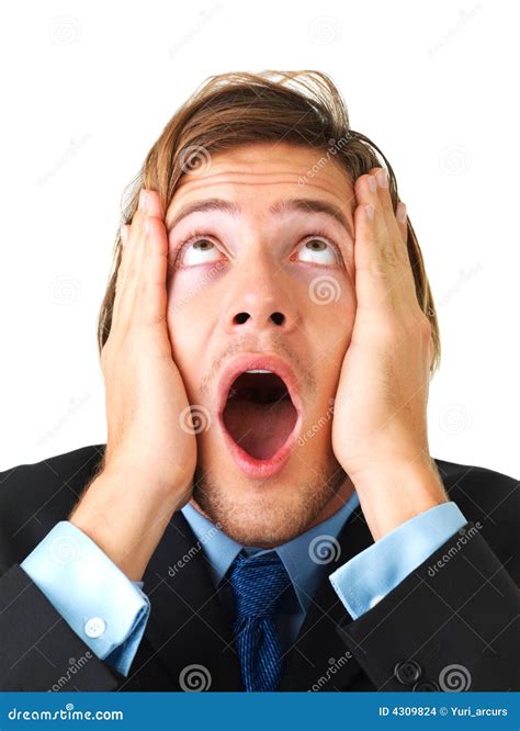 Surprise - a Very Surprised Man Stock Photo - Image of handsome, active ...