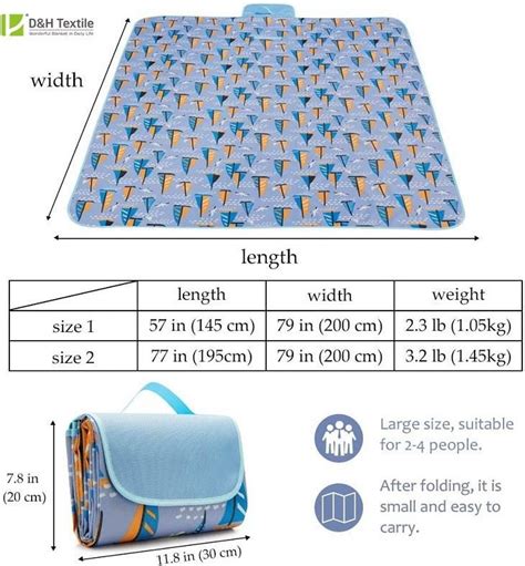 Customized Fold Up Picnic Blanket Manufacturers Suppliers Factory