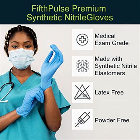 Fifth Pulse Synthetic Nitrile Vinyl Blend Exam Latex Free Powder