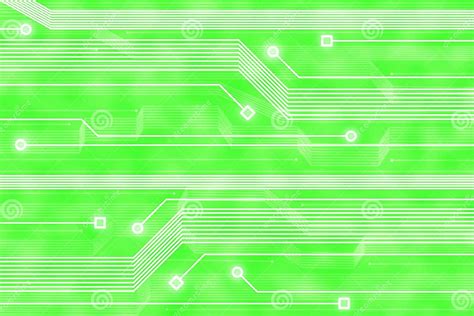 Abstract Technology Green Background Stock Illustration Illustration