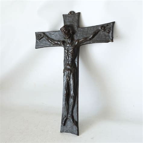 Midcentury Bronzen Kruisbeeld Crusefix Curiosa Den Haag