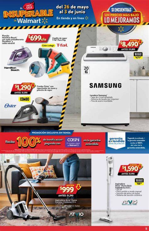 Folleto Walmart Hot Sale 2025 ofertas en electrónica y línea blanca al 3 de junio 2025