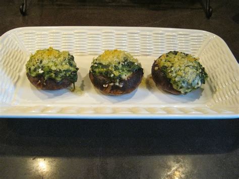 Let The Feasty Begin Spinach Asiago Stuffed Mushrooms Stuffed