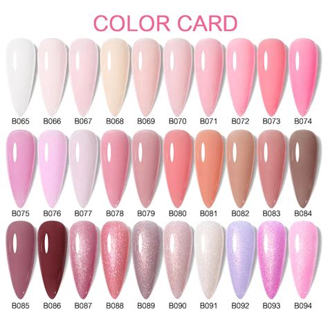 UR SUGAR 7ml Pale Pink Rubber Base Pink Gel Nails Nude Semi Permant Soak Off UV LED Self