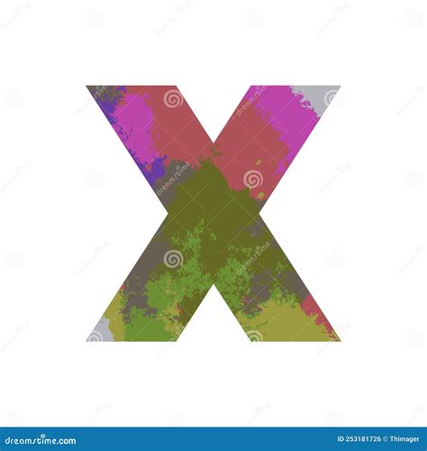X letter paint splash stock vector. Illustration of fashion - 253181726