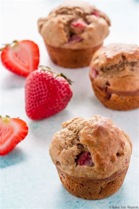 Strawberry Banana Muffins Bake Eat Repeat