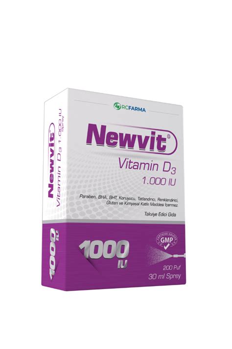 Newvit Vitamin D3 1000 IU Sprey / Damla