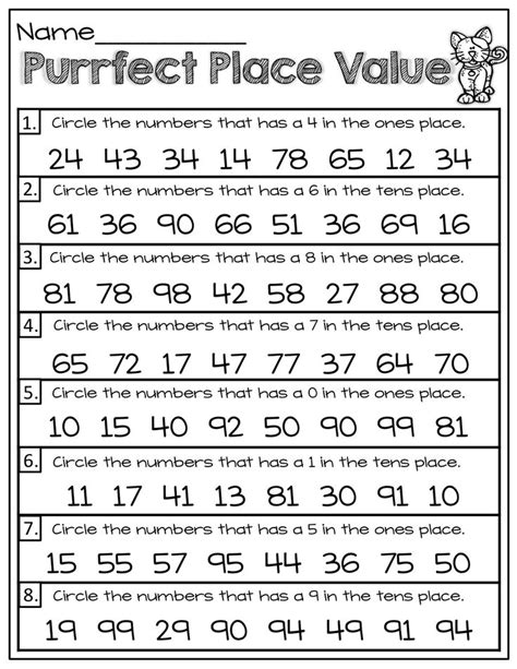 St Grade Place Value Worksheets