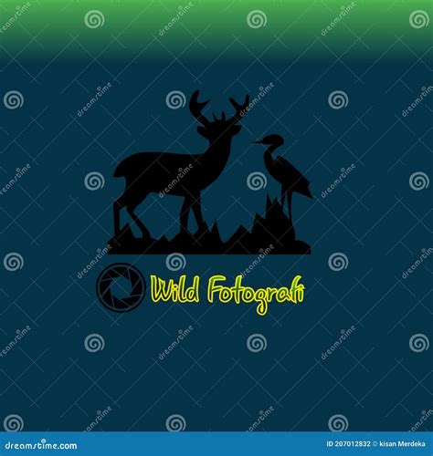 Wildlife fotografi logos stock illustration. Illustration of font