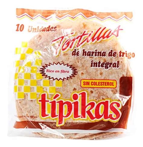 Tortilla De Harina De Trigo Integral Tipikas 10 Piezas MercadoLibre