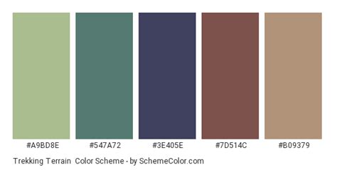 Trekking Terrain Color Scheme Brown