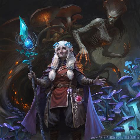 Artstation Gwennidalka Svirfneblin Druid And Zuggtmoy Demon Queen