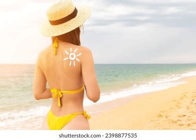 Sexy Woman Bikini Sunscreen On Her Stock Photo 2398877535 Shutterstock