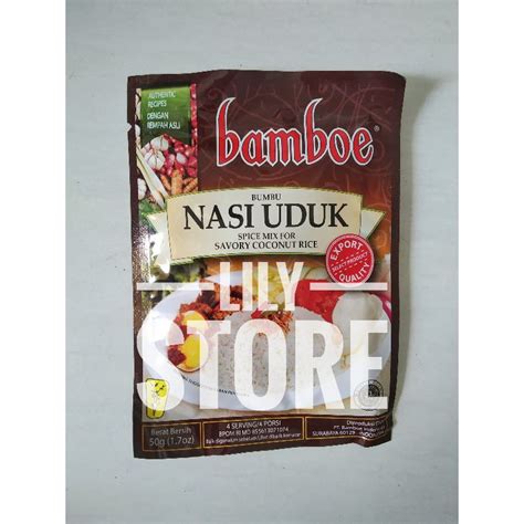 Jual Bamboe Bambu Export Bumbu Nasi Uduk G Shopee Indonesia