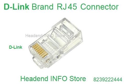 RJ 45 Connectors – D Link (100 pcs pack) - store.headendinfo.com