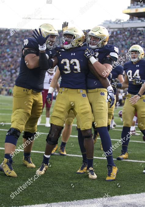 Players Celebrate Touchdown By Notre Dame Editorial Stock Photo Stock