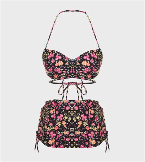 Buy Trendyol Floral Patterned Bikini Set In Multiple Colors Thstreet Uae