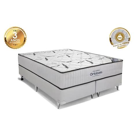 Conjunto Cama Box King Highfoam Espuma Hr Ortobom X X