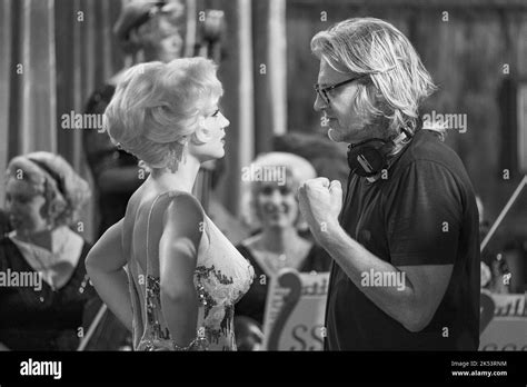 Blonde From Left Ana De Armas Director Andrew Dominik On Set Ph Matt Kennedy