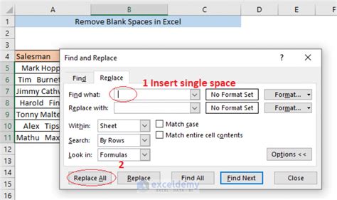 How To Remove Blank Spaces In Excel 7 Ways ExcelDemy