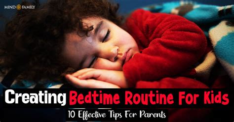 bedtime routine  kids  effective tips  parents