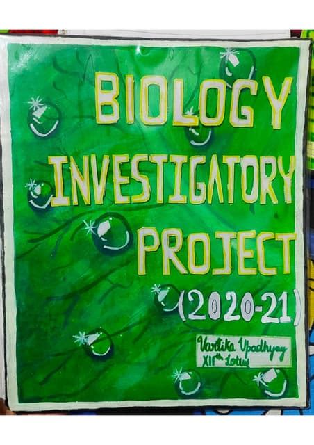 Biology Investigatory Project Class 12 On Pollination Pdf