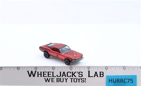 Custom Mustang Red Redline Hot Wheels Mattel Vintage Rl Red Interior Wheeljack S Lab