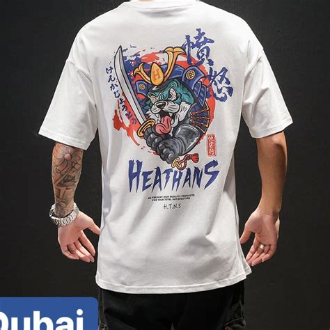 Áo Thun NAM NỮ Mèo Samurai Nhật Bản Form Rộng Hot Trend Mạnh Mẽ Sành Điệu Vải Dày Min hot