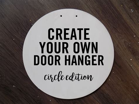 Create Your Own Door Hanger Circle Edition Pinots Palette Painting