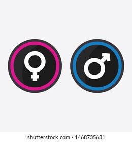 Volumetric Buttons Sex Gender Icon Realistic Stock Vector Royalty Free Shutterstock