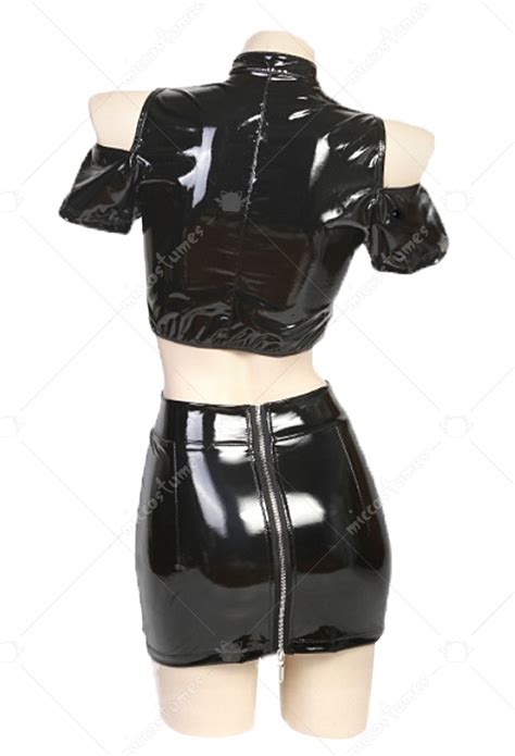 Dark Style Sexy Lingerie Set Bandage Halter Top And Hip Skirt Set With Sleeves Top Quality