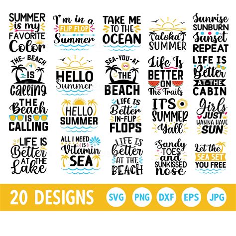 Summer Svg Bundle Beach Svg Summer Time Svg Artofit