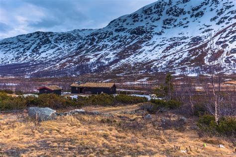 Oppland, Norway - May 14, 2017: Frozen Roads of the Highlands of Stock ...