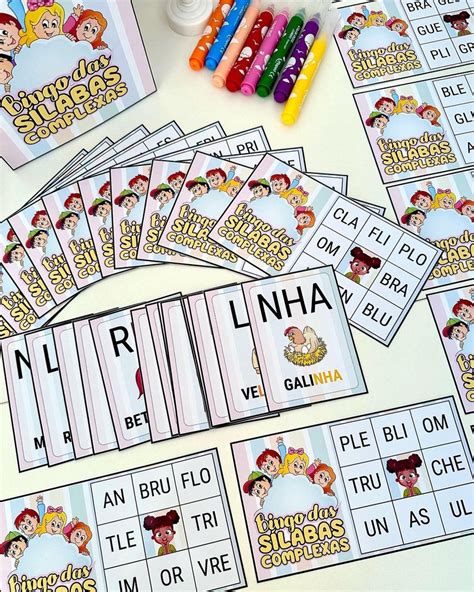 Bingo Das Silabas Complexas - Bingo das sílabas complexas - Espaço Pedagógico Encantar