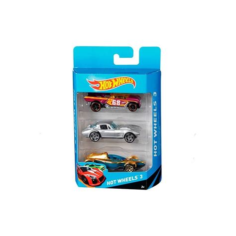 Hot Wheels Pack 3 Coches De Mattel