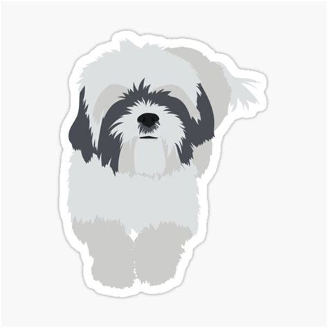 Shih Tzu Stickers For Sale Dog Stencil Shih Tzu Cute Little Animals